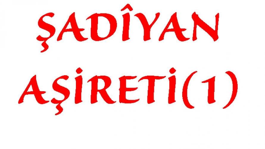 ŞADÎYAN AŞİRETİ(1)