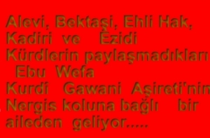 Ebu Wefayê Kurdî,   Gavanî Aşireti, Yarsanlar, Aleviler, Êzîdîler vs